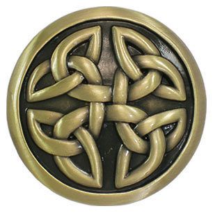 new vintage brass celtic round knots mens belt buckle