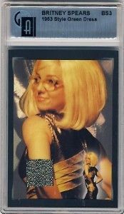 britney spears graded costume card bs3 from united kingdom  