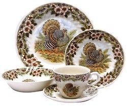 LOWEST PRICE CHURCHILL THANKSGIVING CHINA MICROWAVE SAFE NEW PLATES 