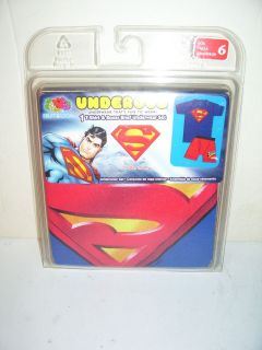   THE LOOM SUPERMAN UNDEROOS SIZE 6 TEE SHIRT BOXERS UNDERWEAR SET MIB