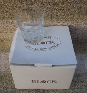 Block Olympic Lead Crystal 3 3/4 Tall DOF 4 NIB Loc#11965