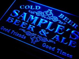   Personalized Custom Beer & Ale Vintage Bar Cold Beer Neon Light Sign