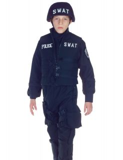 kids boys swat police team halloween fancy dress costume
