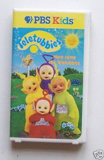 vhs pbs kids here come the teletubbies plays great time