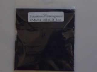 potassium permanganate kmno4 1 ounce oz pre packaged new returns