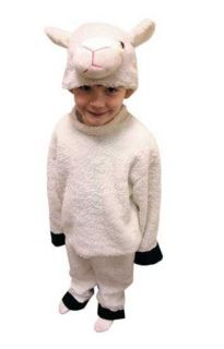   BOYS GIRLS NATIVITY PLAY SHEEP LAMB FANCY DRESS COSTUME WITH HAT