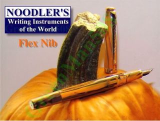 Noodler’s Fountain Pen – FLEX Nib – Orange/Black Grain