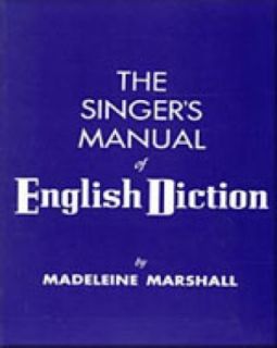   Manual of English Diction by Madeline Marshall 1953, Paperback