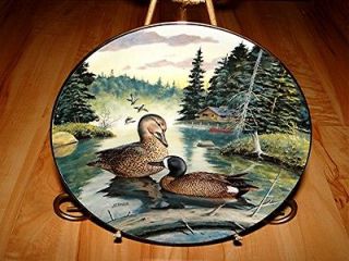 living with nature ducks the blue winged teal duck plate