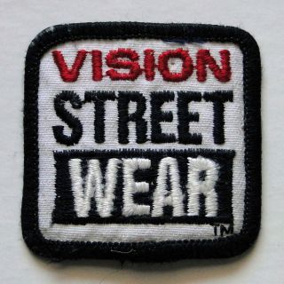 vintage vision street wear patch 2 x 2 sk8 swag