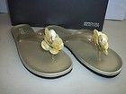 Kenneth Cole Reaction New Womens Sandy Beach Light Gold Thong Sandals 