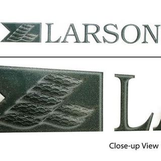 larson 24 inch silver green b lack boat decal time