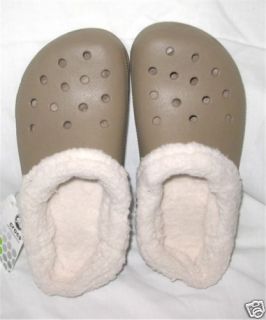 Crocs MAMMOTH Mens 2 ~ Womens 4 Khaki NEW NWT Lining Warm Comfortable