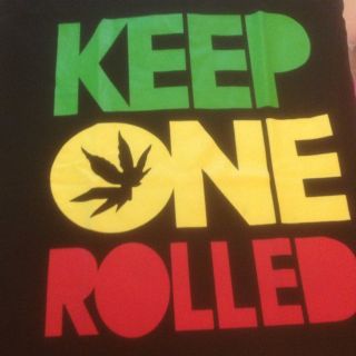   ROLLED T SHIRT Wiz Khalifa marijuana Weed kush Hip Hop rap M to 2XL