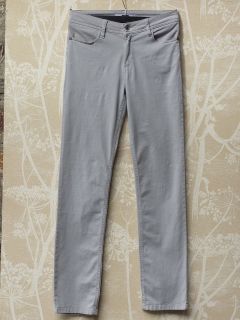 lauren vidal pale grey jeans style trousers m xl only