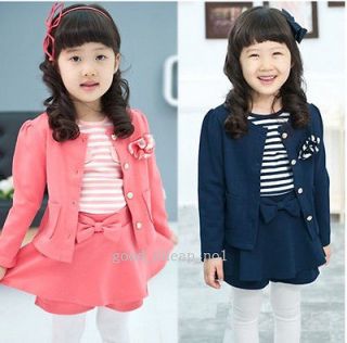 Korean college Western style clothes childrens skirt suit dress