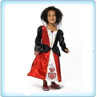   Girls Deluxe Queen of Hearts Fancy Dress   Kids Book Character costume