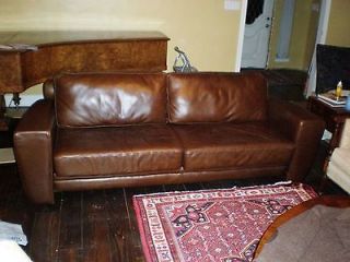 custom made contemporary leather sofa 90 x 31 x 34