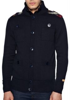 bnwt mens boxfresh gruino military cardigan navy blue more options