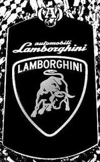 Vehicle Lamborghini Dog Tag Necklace (2 Options)