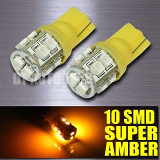AMBER T10 921 LICENSE PLATE INTERIOR SMD LIGHT BULBS/BULB 10 LED