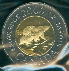 2000 PL Proof Like Knowledge Twoonie $2 Two Dollar 00 Canada/Canadian 