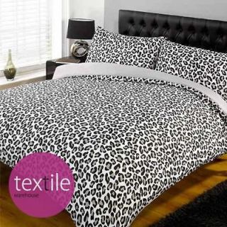   Grey Contemporary Animal Print Single Duvet Quilt Cover Bedding Set