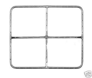 gas fire pit ring stainless steel 24 x 21 rectangular