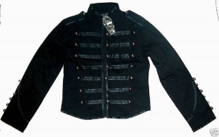 black military mens jacket coat goth adam ant s m l xl more options 