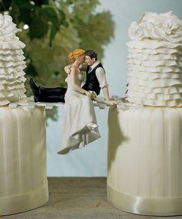 The Look of Love Romantic Wedding Cake Topper Custom Hair Colors 