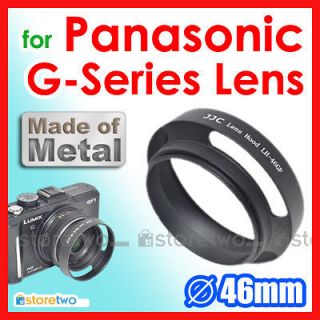 lens hood 46mm screw in panasonic lumix pancake metal from