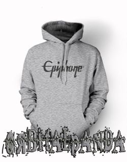Grey Hoodie with Black EPIPHONE Logo   Guitar Casino SG Les Paul