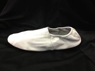 Theatricals L207W Child Size 10M White Leather Gymnastics Shoe (w/o 