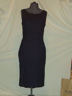 navy wool laura ashley dress size 16