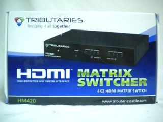 tributaries hm420 4x2 hdmi matrix switch brand new never used one day 