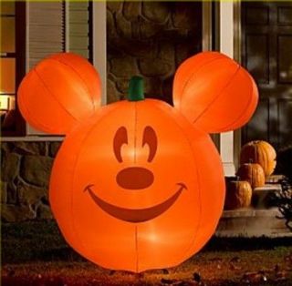 Disney Pumpkin Mickey Mouse Airblown Inflatable Lawn Décor MIB