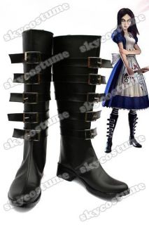 alice madness returns default cosplay boots shoes from china time