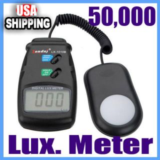 Digital LCD Light Lux Tester Meter 50,000 Camera Photo LX1010B 