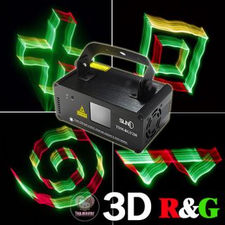   DMX 3D Effect 250mW RGY Laser Show Lighting Scanner DJ Party Light