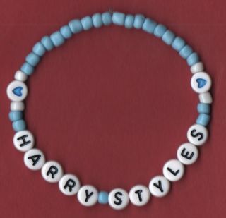 Blue custom bracelet   choose from captions available or customise 