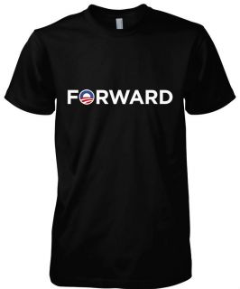Forward Mens T Shirt Tee Barack Obama Campaign Slogan Logo President 