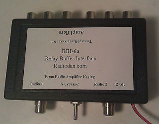 Amplifier keying relay buffer interface 2 radios SIX linear amp 
