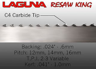 Laguna Tools 1 Resaw King Bandsaw Blade   132 NEW Hickory Bandsaw 
