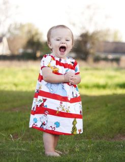 Little Tickle Boutique Dr Seuss Characters Dress baby girl toddler 