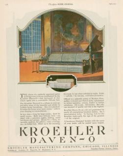 1921 kroehler daven o sleeping sofa furniture ad time left