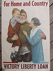   Everitt Orr 1918 *For Home & Country Victory Liberty Loan* WWI Poster