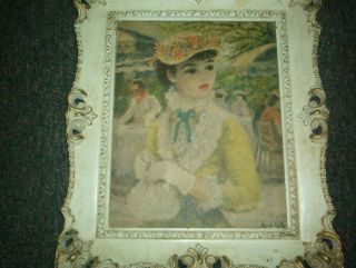 VINTAGE HULDAH PRINT “TAVERN ON THE GREEN”   ORIGINAL VTG FRAME 