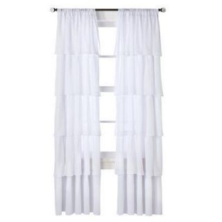 white ruffle curtains in Window Treatments & Hardware