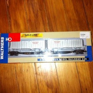 Walthers HO Flexi van Flat Car With Trailer Western Pacific 1618