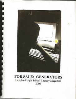   Generators Loveland High School LIterary Magazine 2000 Loveland Ohio